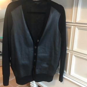 J crew Wool and leather cardigan